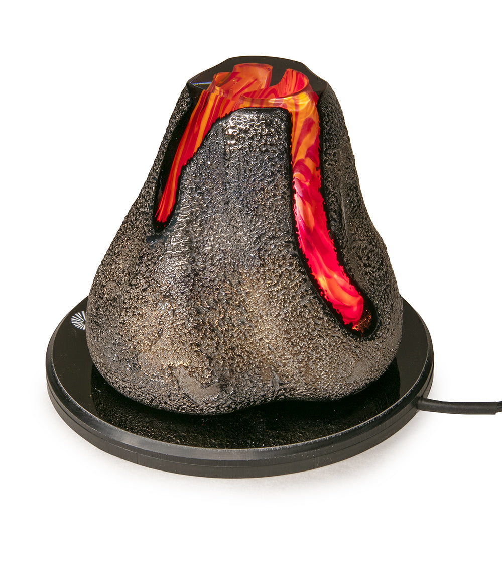 Glass "Volcano w/Light Base" by Samson Low