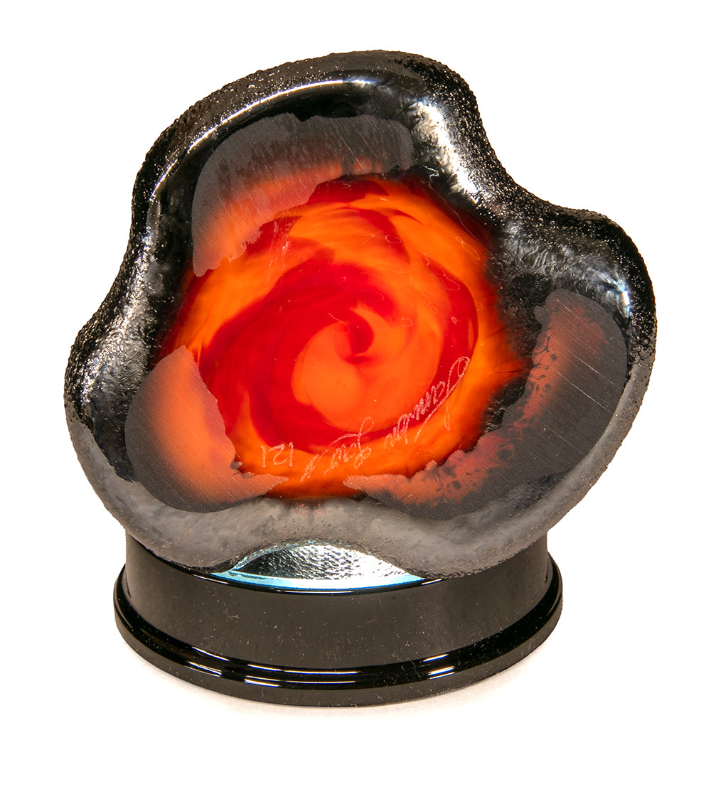 Glass "Volcano w/Light Base Mini" by Samson Low