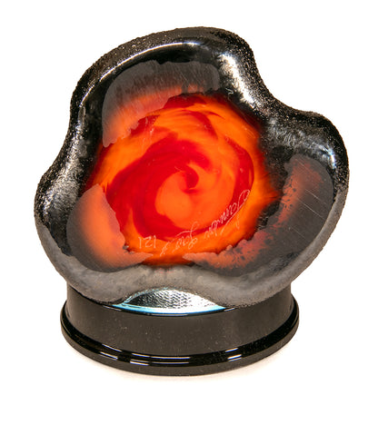 Glass "Volcano w/Light Base Mini" by Samson Low