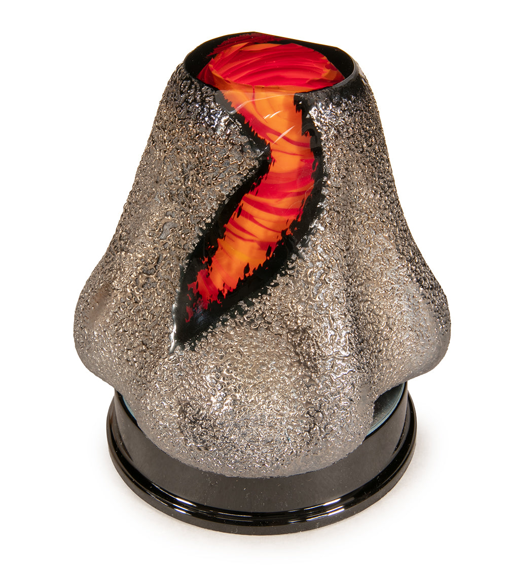 Glass "Volcano w/Light Base Mini" by Samson Low