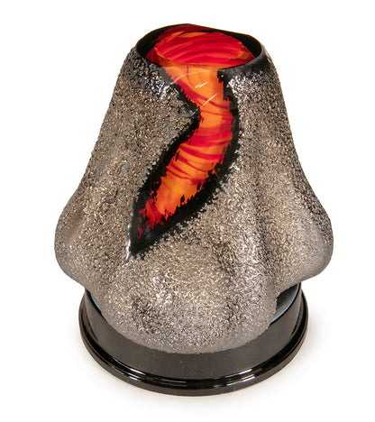 Glass "Volcano w/Light Base Mini" by Samson Low