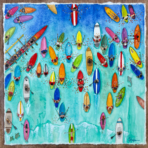 Paddle Out for Lahaina 4 by Sarah Houglum