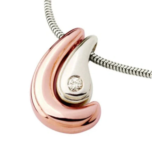 Rose and White 14K Gold 