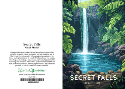 Greeting Card "Secret Falls, Kauai" Hawaii Travel Art