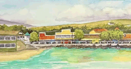 Reflections of Front Street by Sarah Houglum