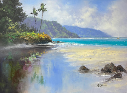 Original Painting: Silent Reflections by George Eguchi