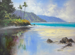 Original Painting: Silent Reflections by George Eguchi