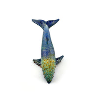 Glass Sculpture "Small Whale" by Luke Olsen