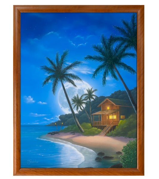 Pintura original: La palmera solitaria de Michael Provenza
