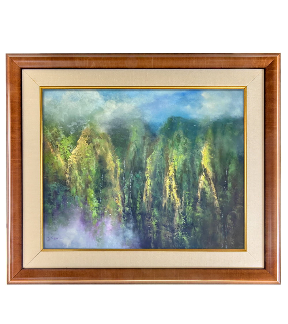 Original Painting: Sun-Kissed Morning Koʻolau by George Eguchi