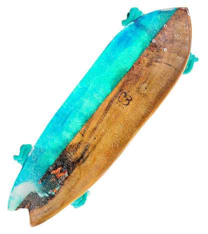 Koa-Resin Skateboard #016