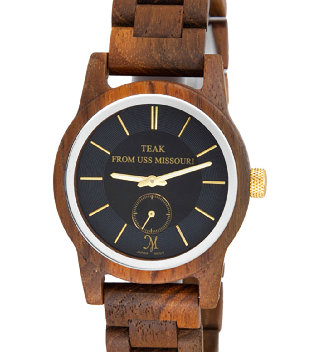 USSM Solid Teak Watch - 31700