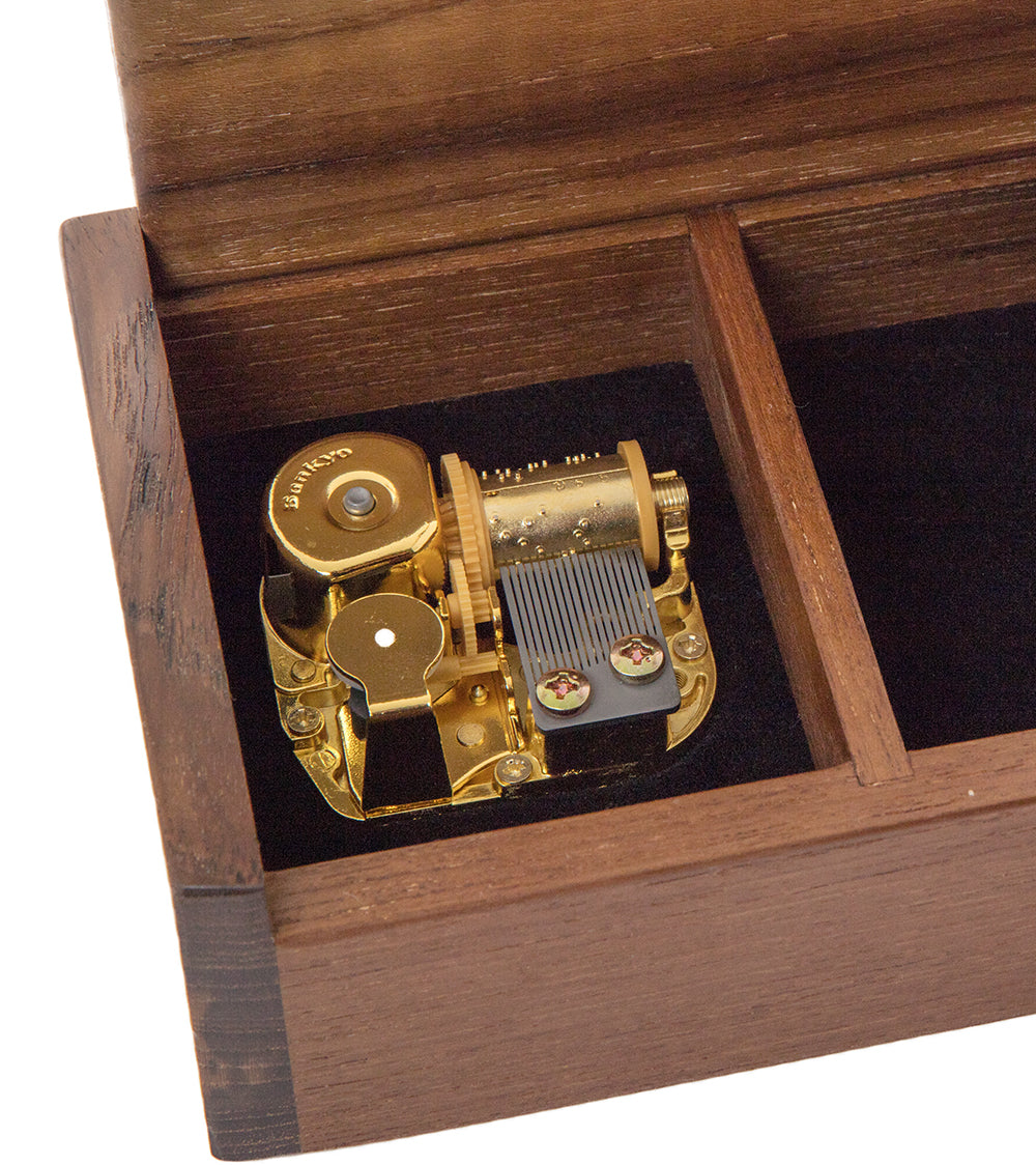 USS Missouri Teak Music Box - America the Beautiful – Martin
