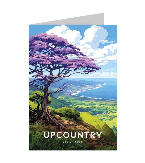 Greeting Card "Upcountry, Maui" Hawaii Travel Art