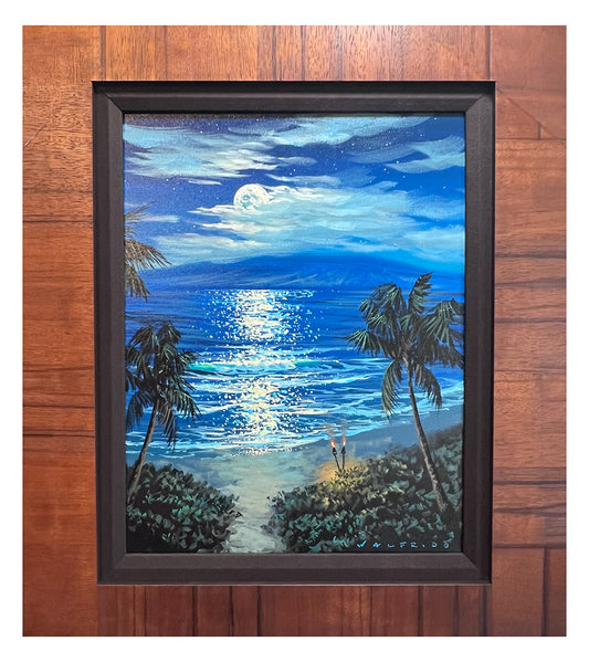 Original Painting: "Moonlit Path Maui" by Walfrido Garcia