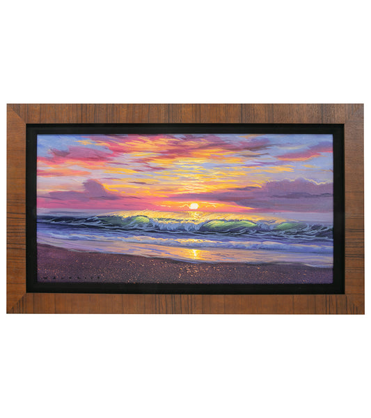 Original Painting "Sunset in Violet" by Walfrido Garcia