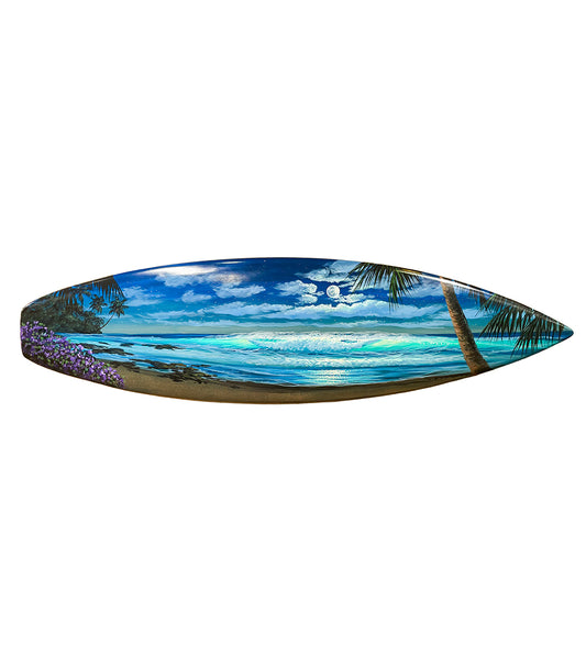 Original Painting "Moments of Peace Surfboard" by Walfrido Garcia