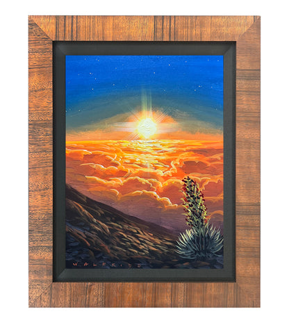 Pintura original: "Cabeza en las nubes" de Walfrido García