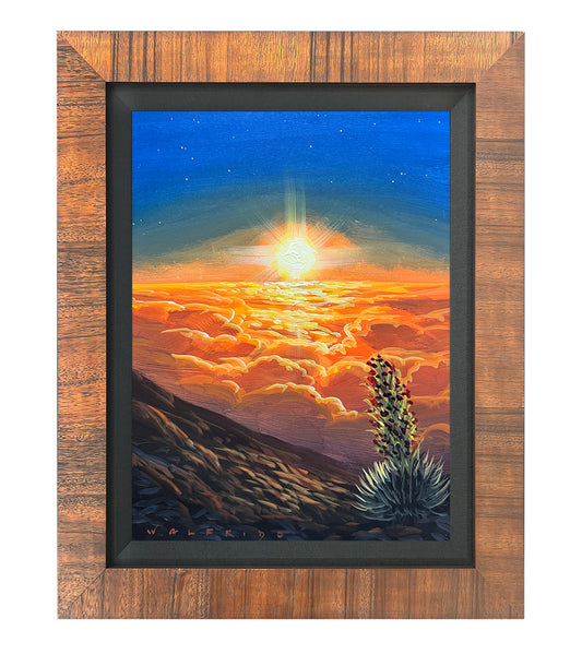 Pintura original: "Cabeza en las nubes" de Walfrido García