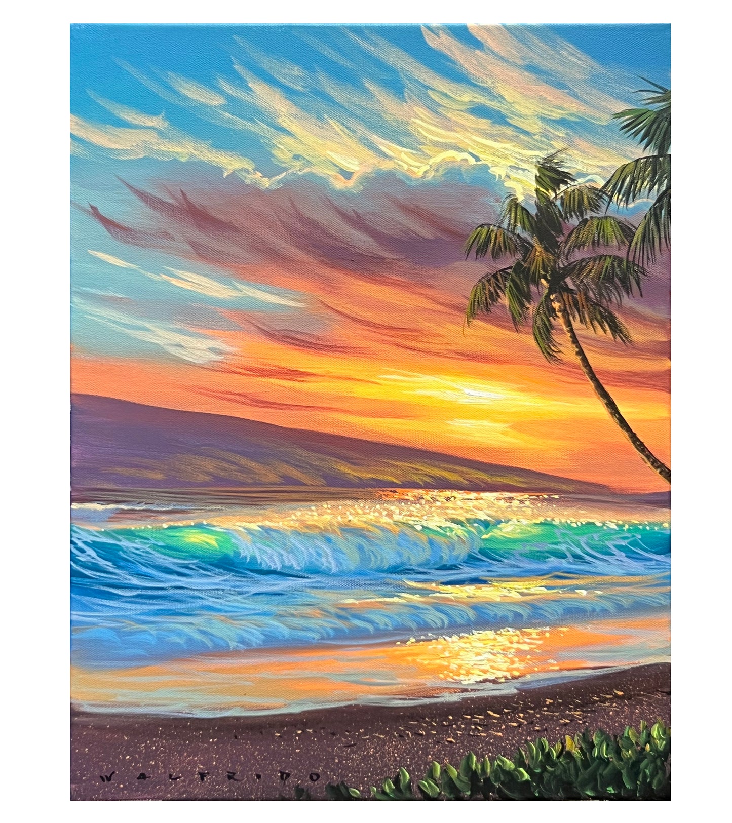 Pintura original: "Maui Shores" de Walfrido García