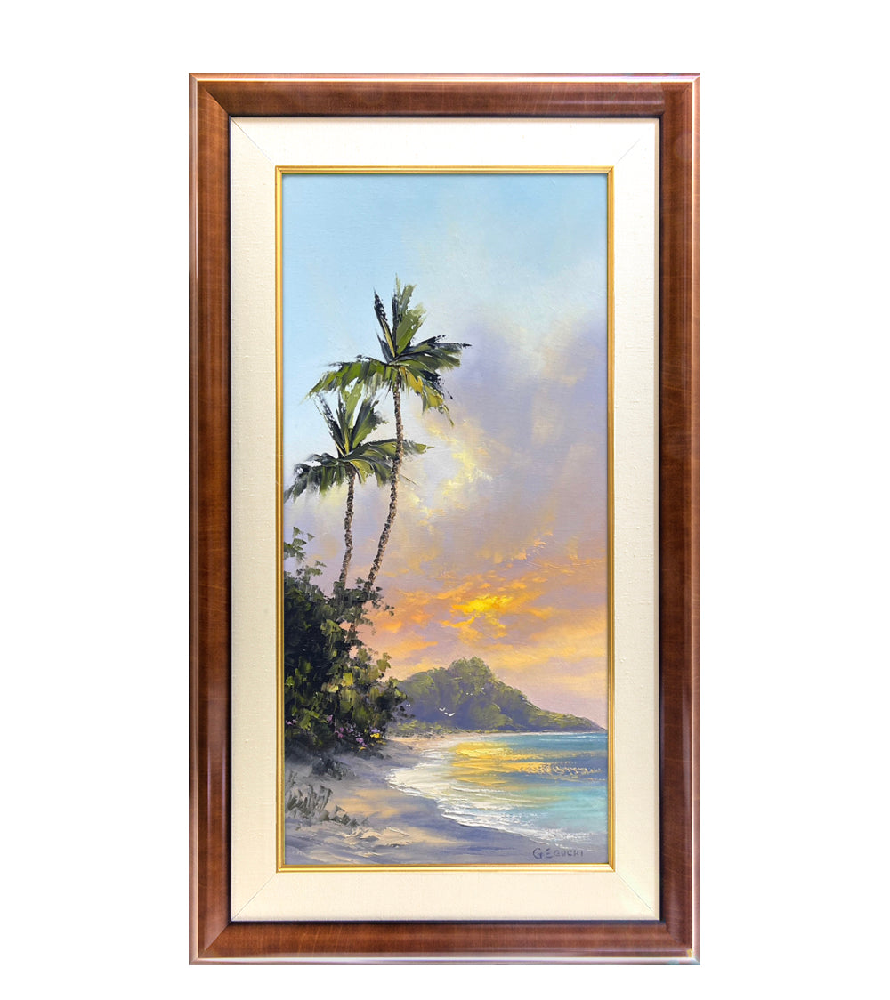 Pintura original: Cielos de Waikiki de George Eguchi