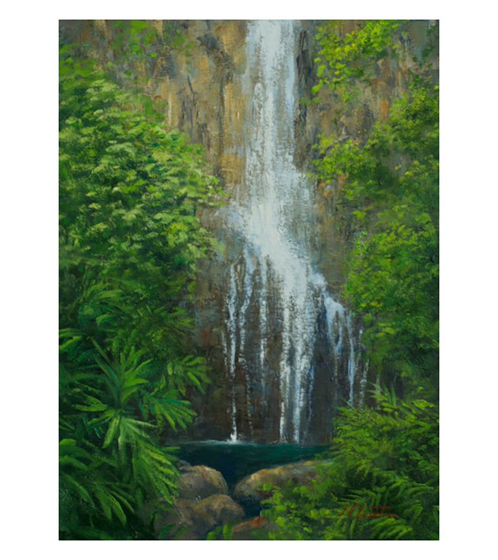 Wailua Falls by Christian Snedeker supporting Maui fire relief efforts