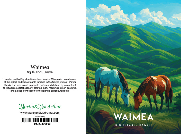 Greeting Card "Waimea, Big Island" Hawaii Travel Art