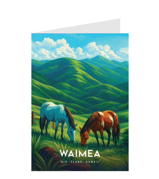 Greeting Card "Waimea, Big Island" Hawaii Travel Art