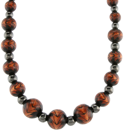 Pyrography Necklace - Large Beads