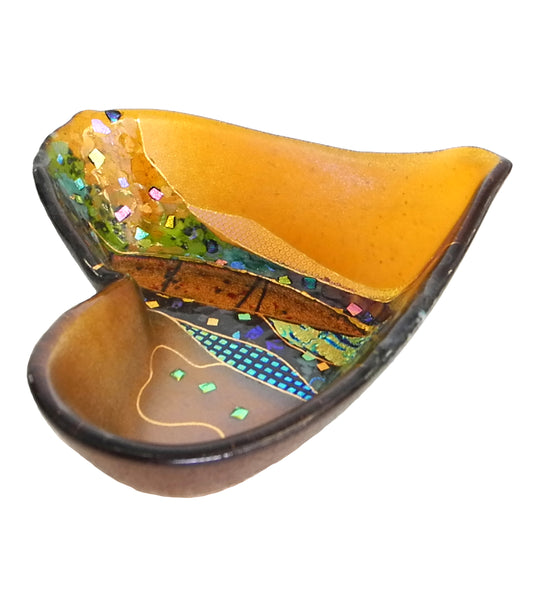 Cuenco Corazón Loco - Ámbar 