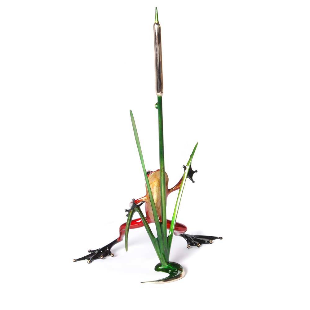 ティム・コテリル作ブロンズ彫刻「猫のしっぽ」