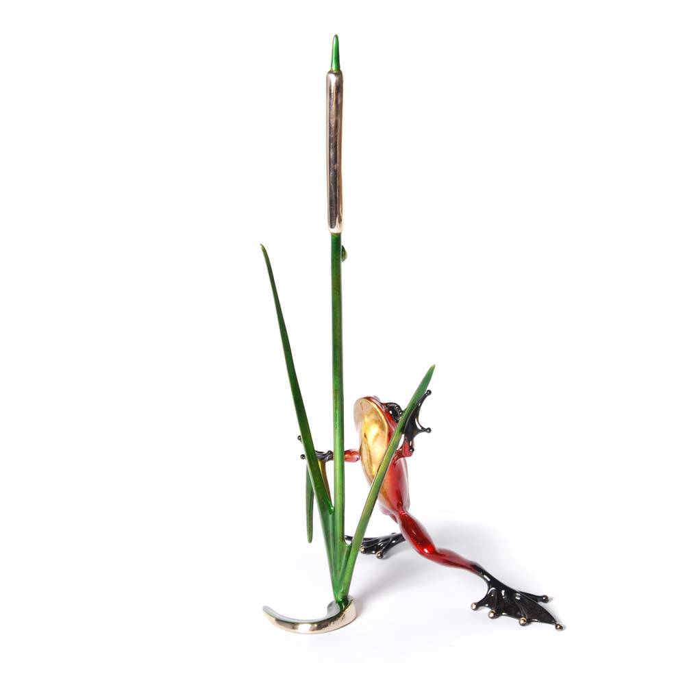 ティム・コテリル作ブロンズ彫刻「猫のしっぽ」