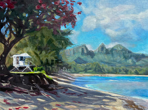 Anahola's Beach by Laurie Miller