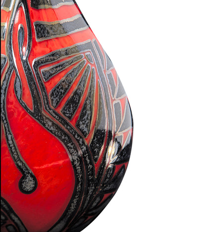 ガラス「ハイビスカス/フィッシュフック」グラール花瓶