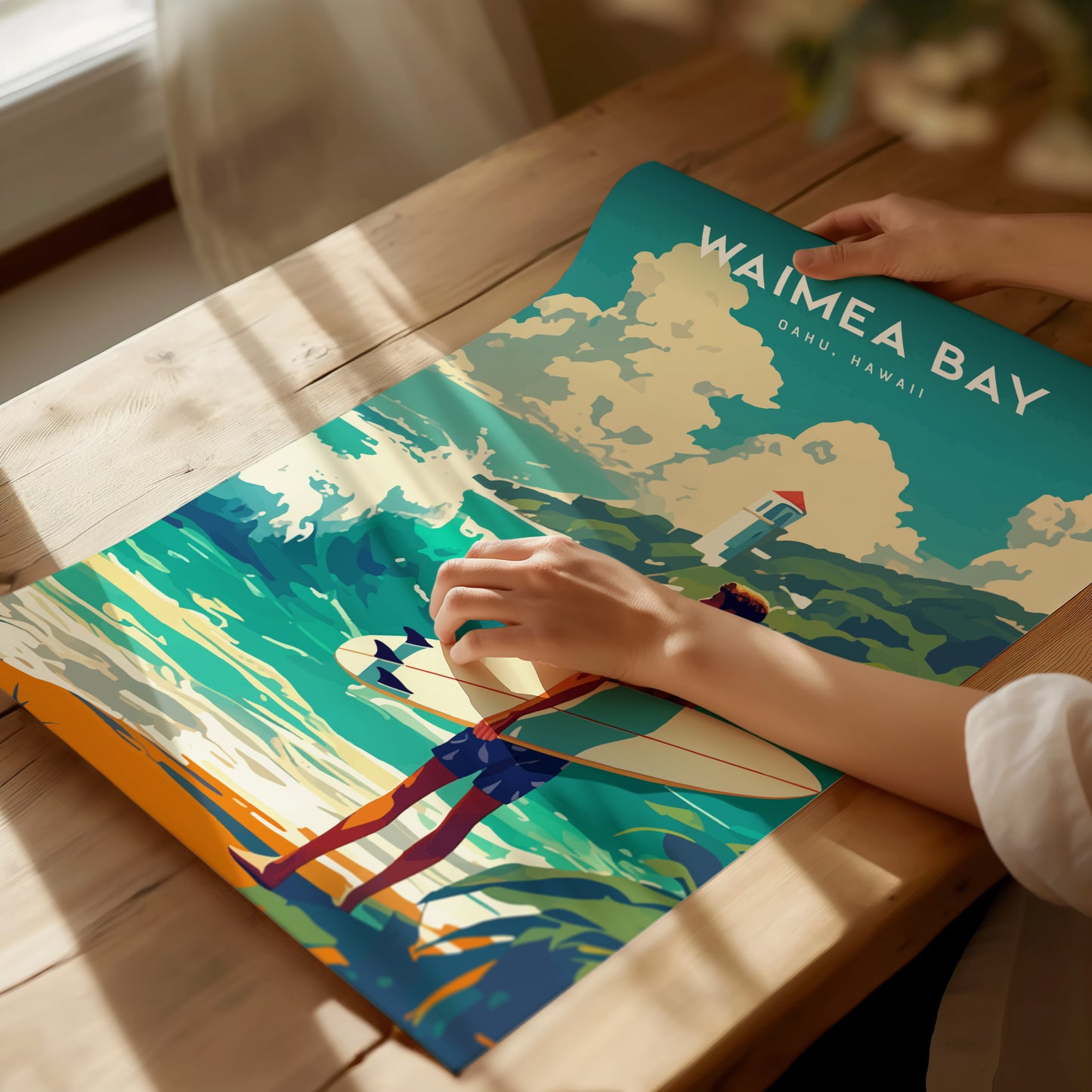 ワイメア湾、オアフ島、ハワイ