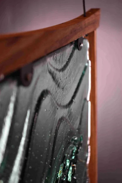 Arte de tatuaje en vidrio "Naiʻa (Delfín)" de Roger Pawley