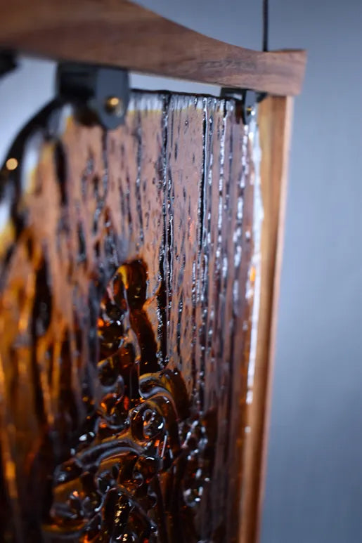 Glass Tattoo Art "Moʻo (Gecko)" by Roger Pawley