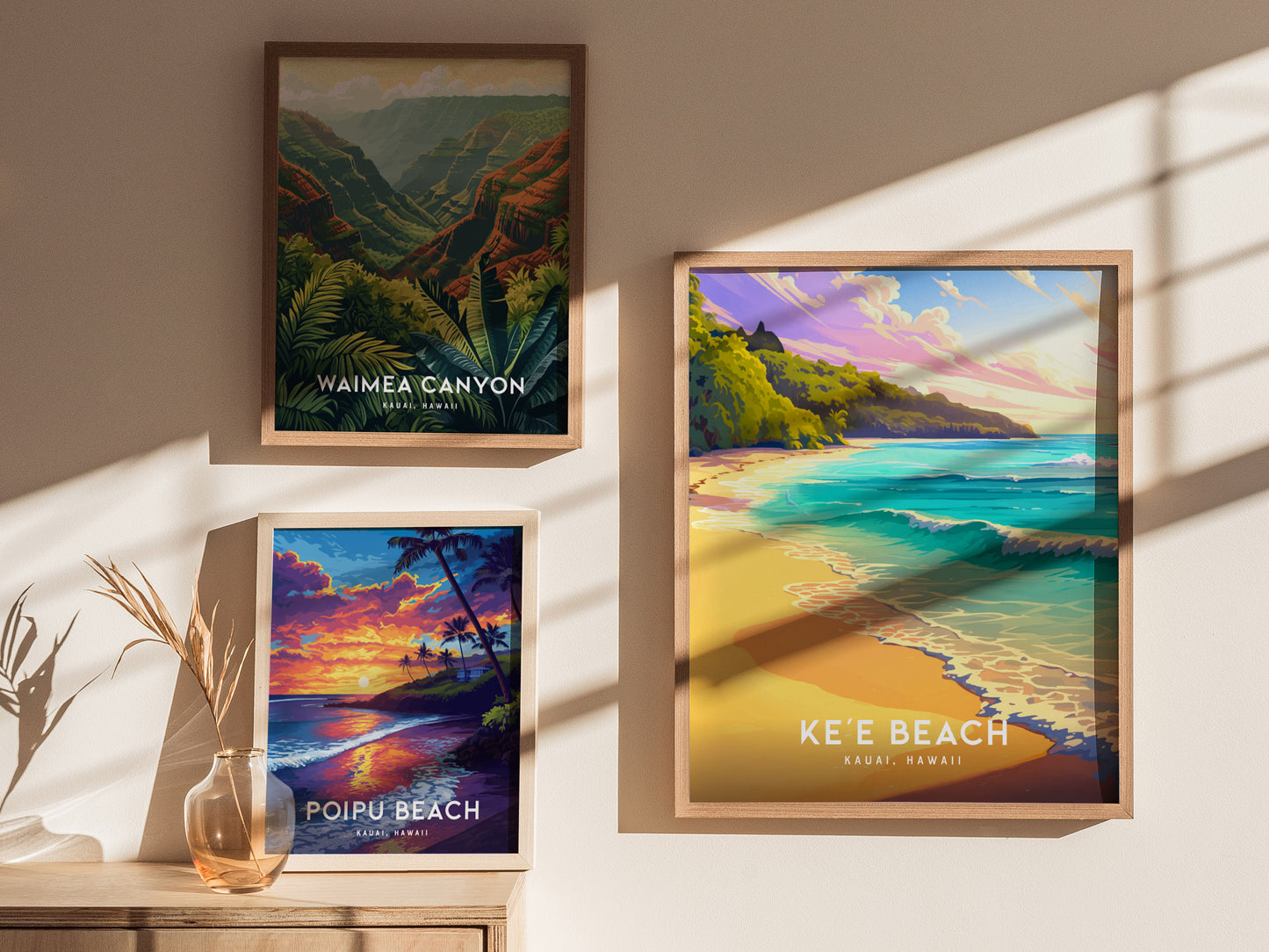 ハワイ、カウアイ島、ケエビーチ