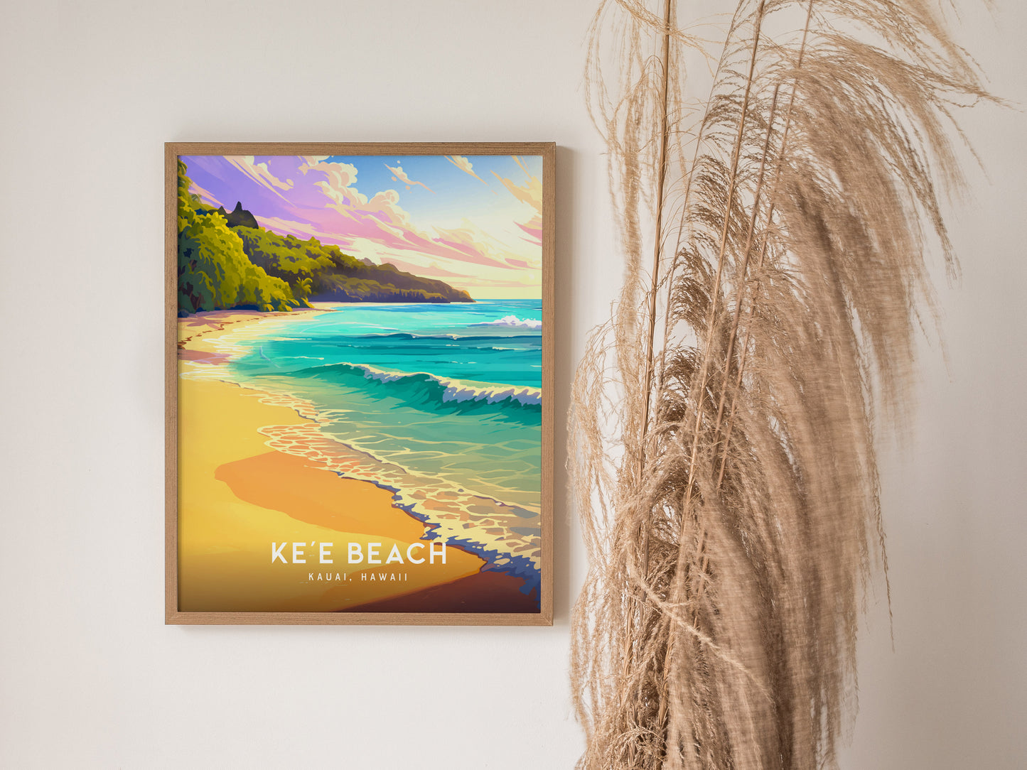 ハワイ、カウアイ島、ケエビーチ