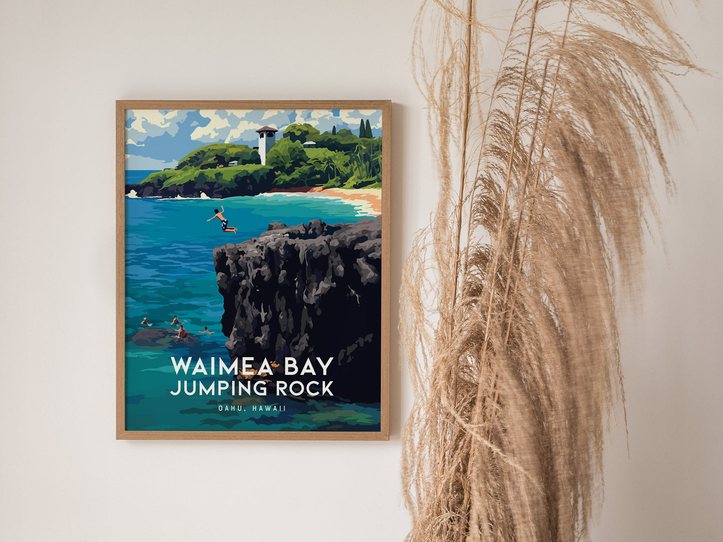 Waimea Bay Jumping Rock, Oahu, Hawaii
