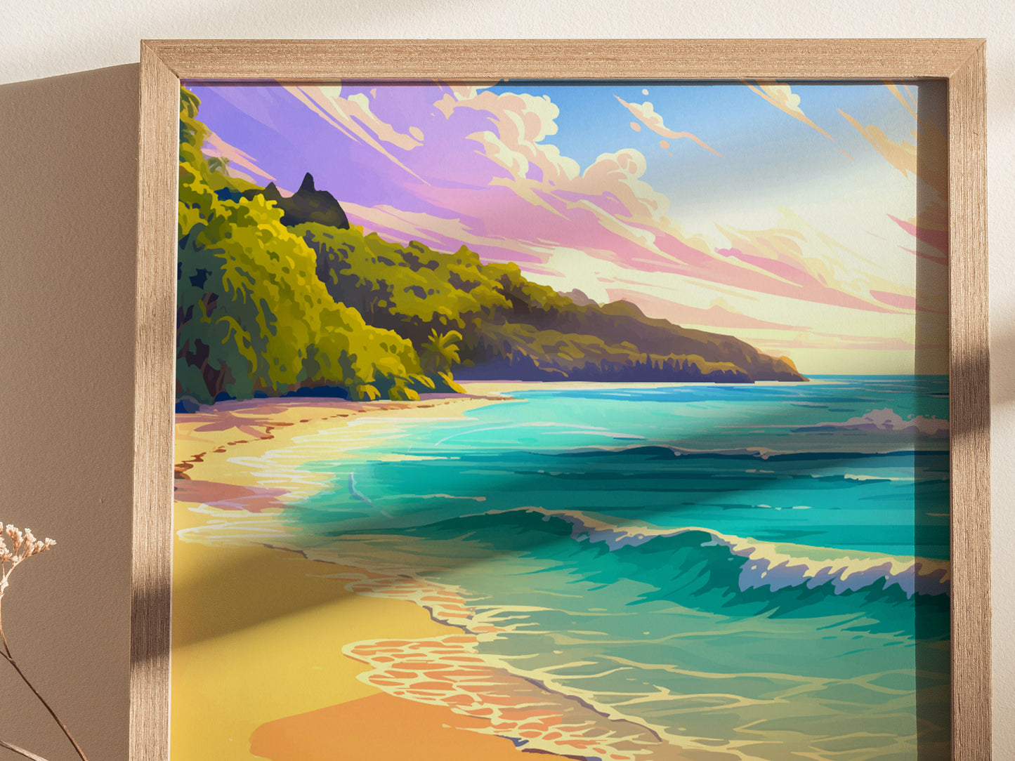 ハワイ、カウアイ島、ケエビーチ