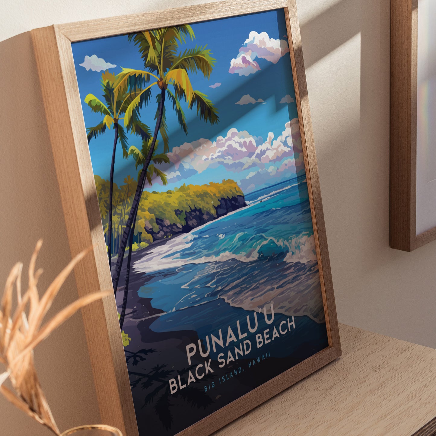 プナルウ ビーチ、ハワイ島