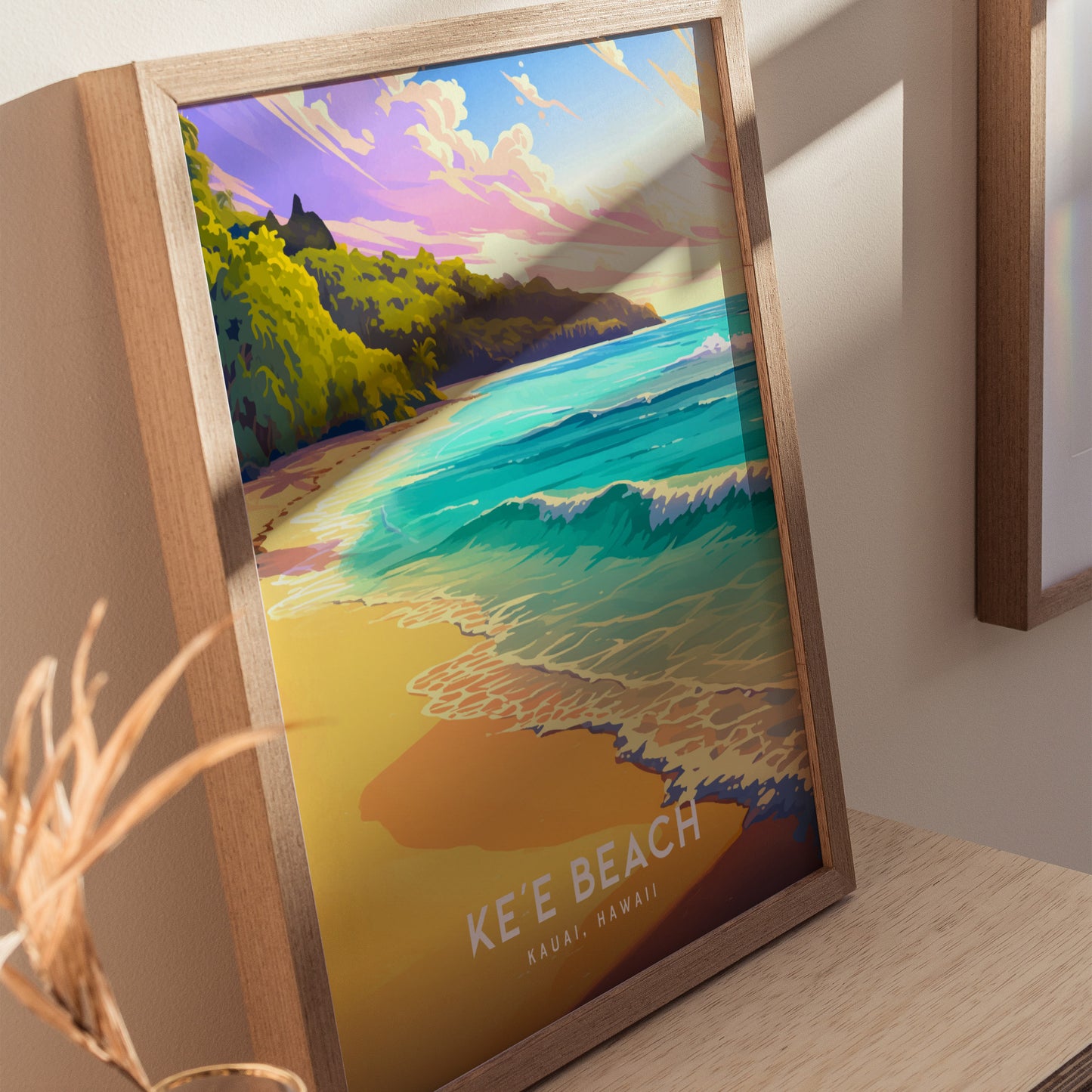 ハワイ、カウアイ島、ケエビーチ