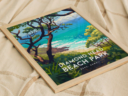 ハワイ、オアフ島、ダイヤモンドヘッドビーチパーク