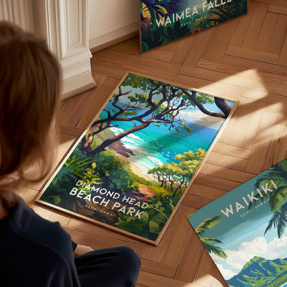 ハワイ、オアフ島、ダイヤモンドヘッドビーチパーク