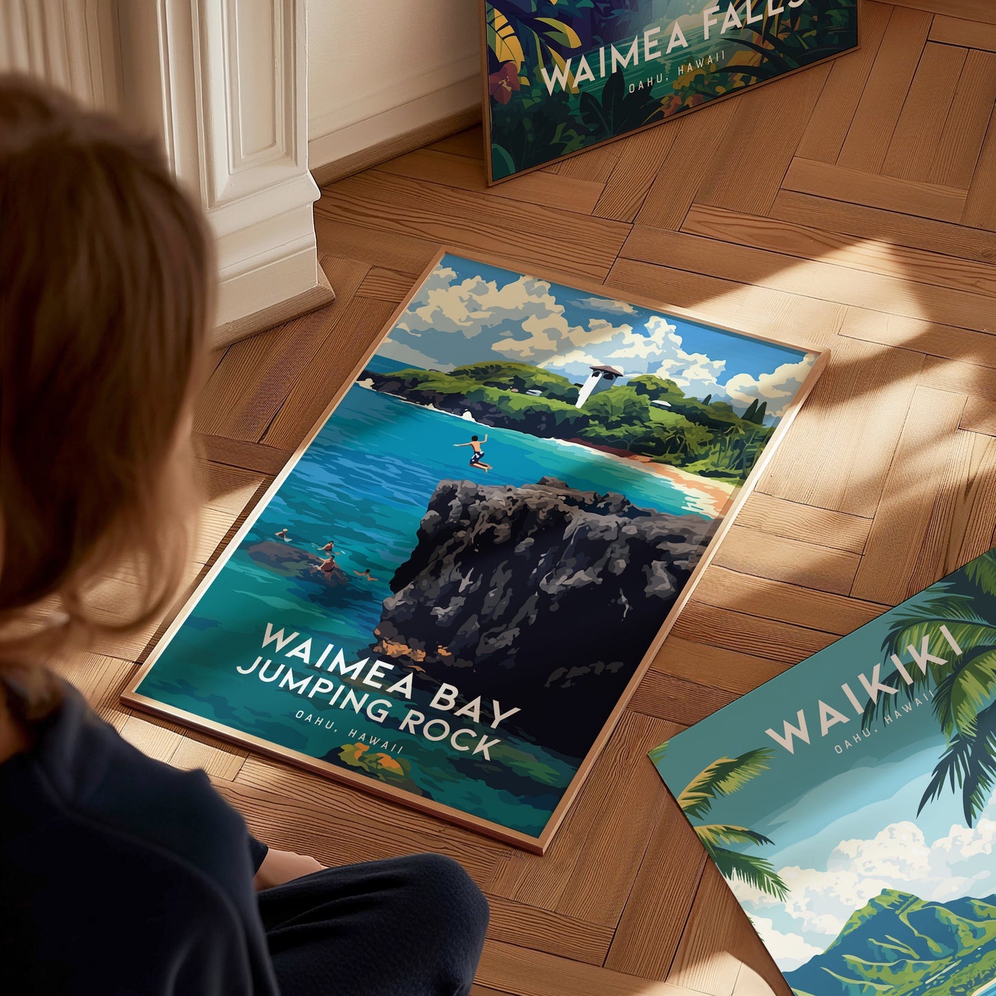 Waimea Bay Jumping Rock, Oahu, Hawaii