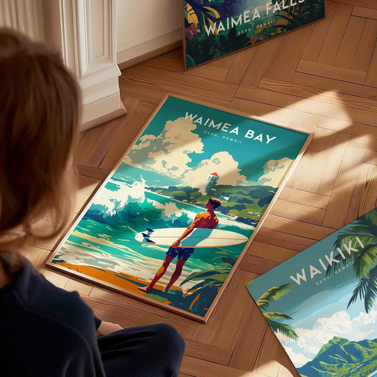 ワイメア湾、オアフ島、ハワイ