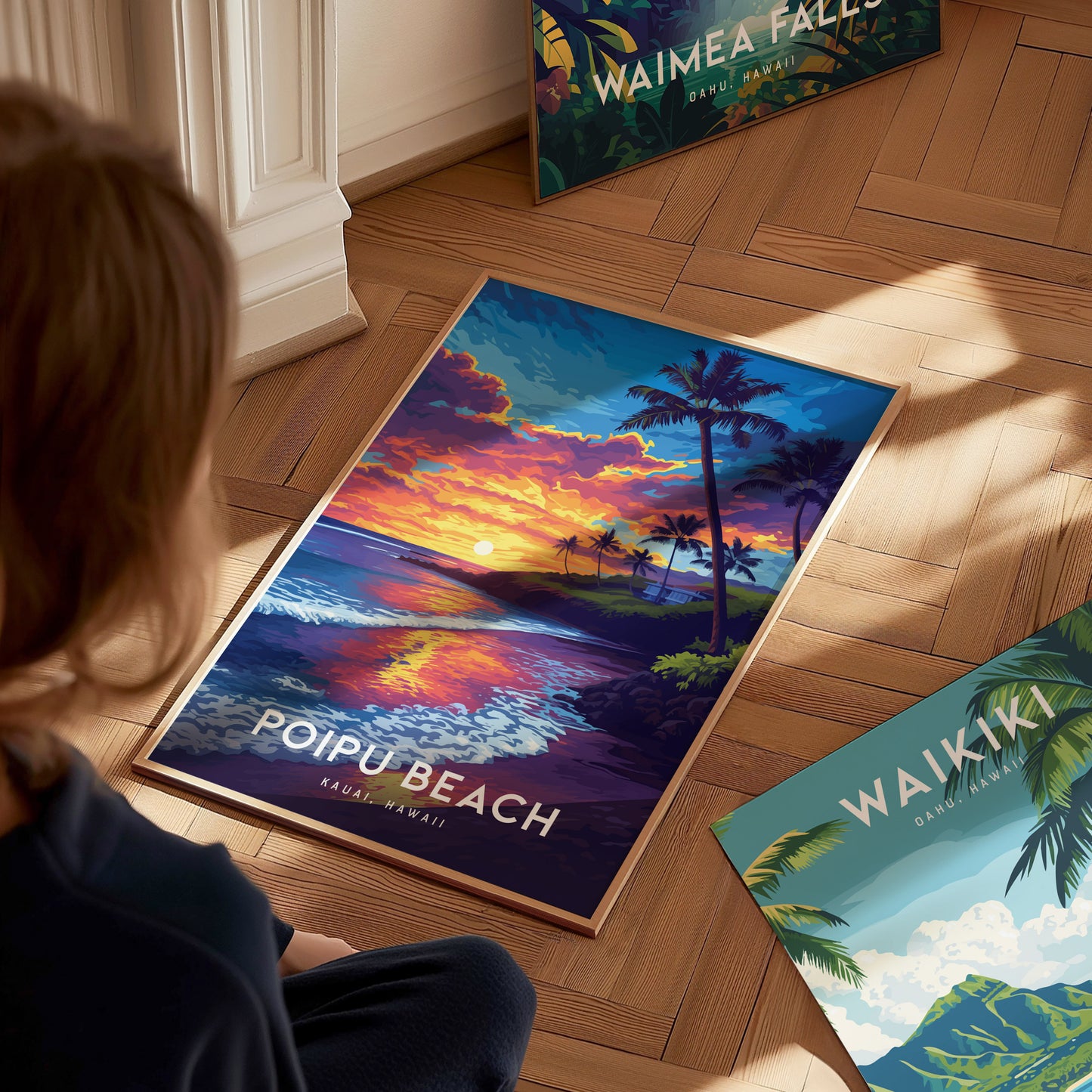 ハワイ、カウアイ島、ポイプビーチ