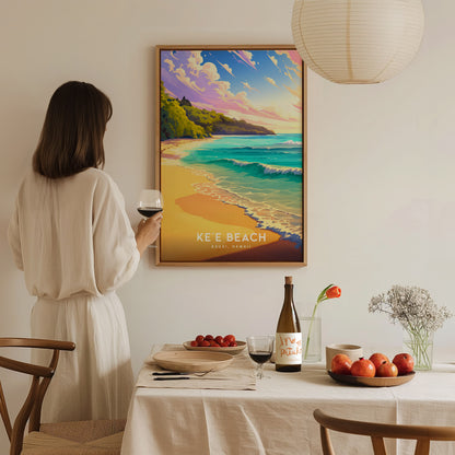 ハワイ、カウアイ島、ケエビーチ