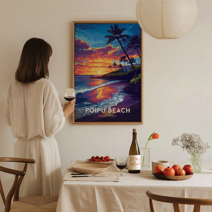 ハワイ、カウアイ島、ポイプビーチ